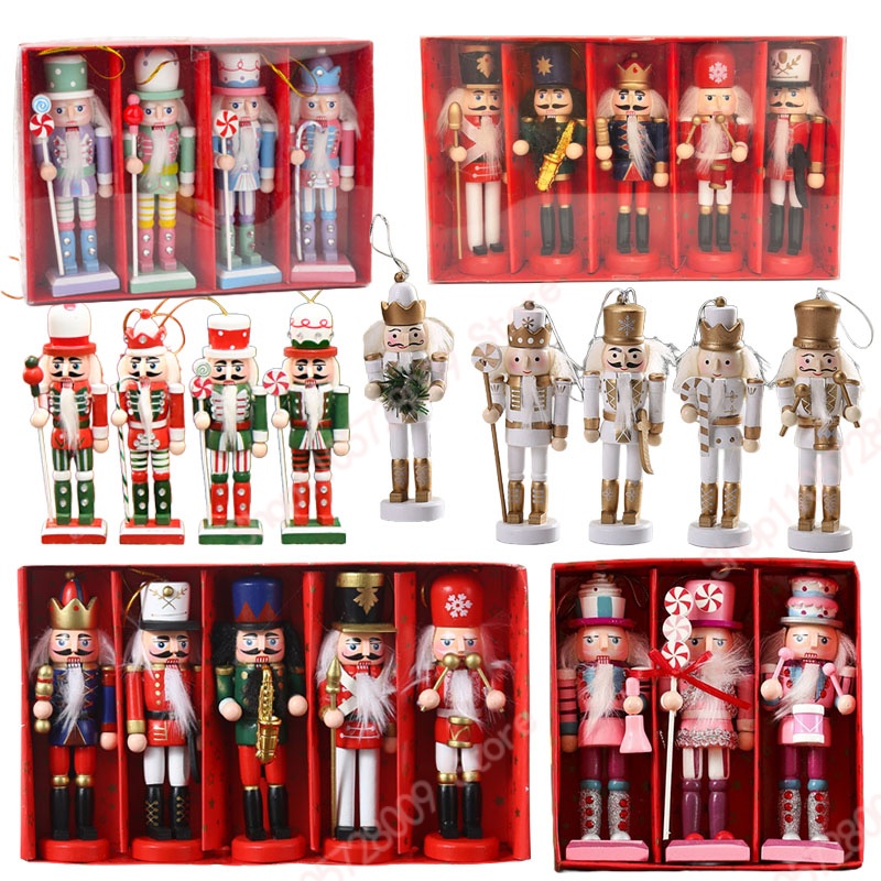Nutcracker Figurine - Noel Temalı Fındıkkıran Kukla Asker Figürleri,