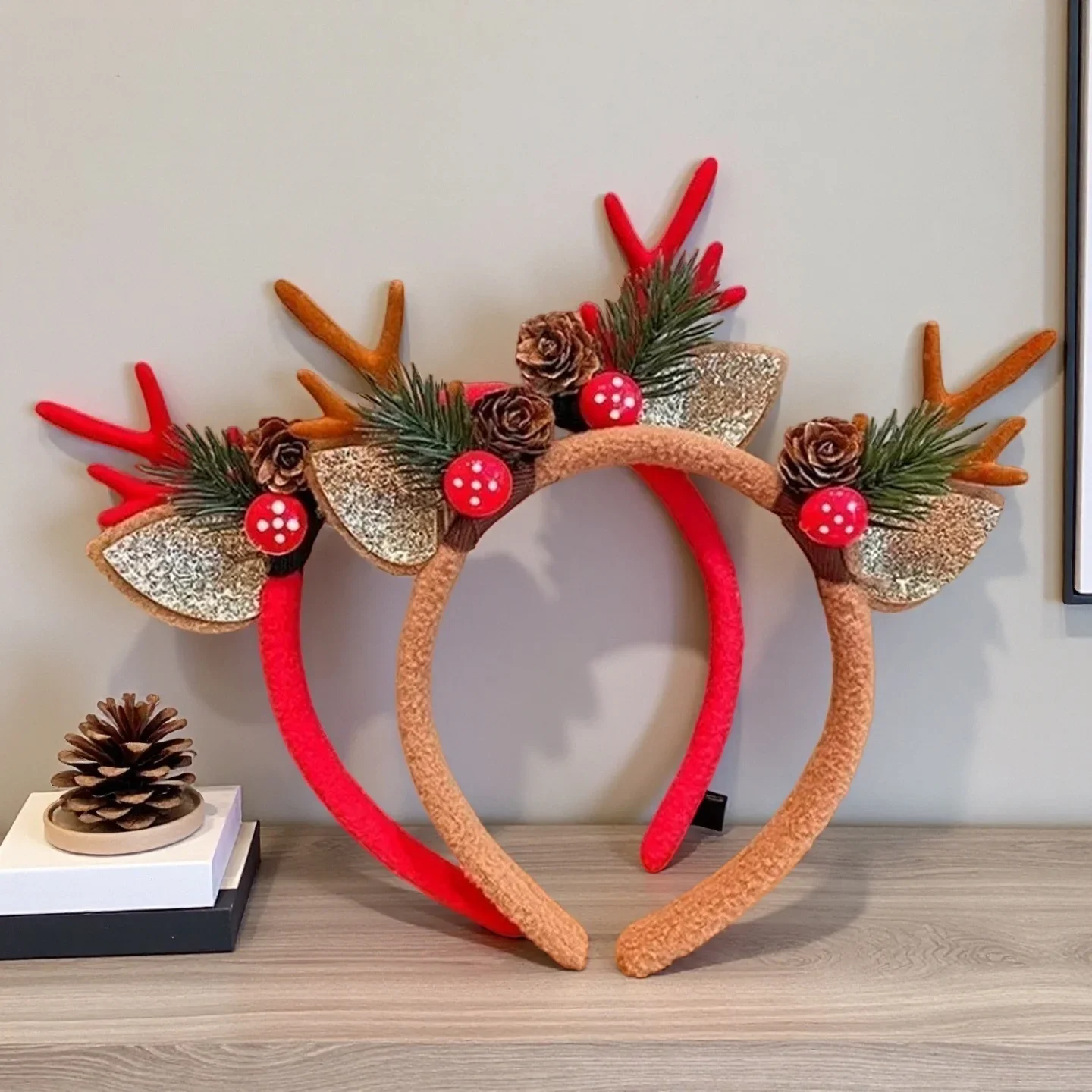 Reindeer Antlers Headband - 1 Adet Noel Taçları Noel Partileri