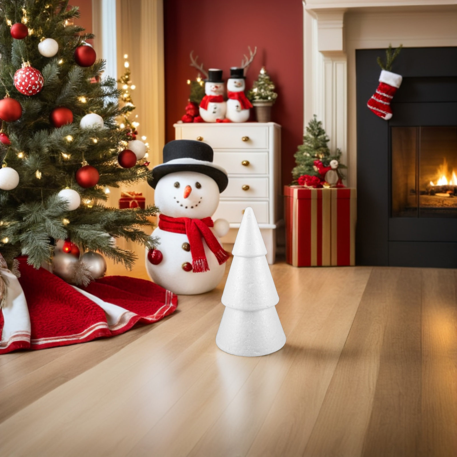 3 Adet Yapay Noel Ağacı, Beyaz - Christmas Tree Artificial incelemesi ve fiyatı