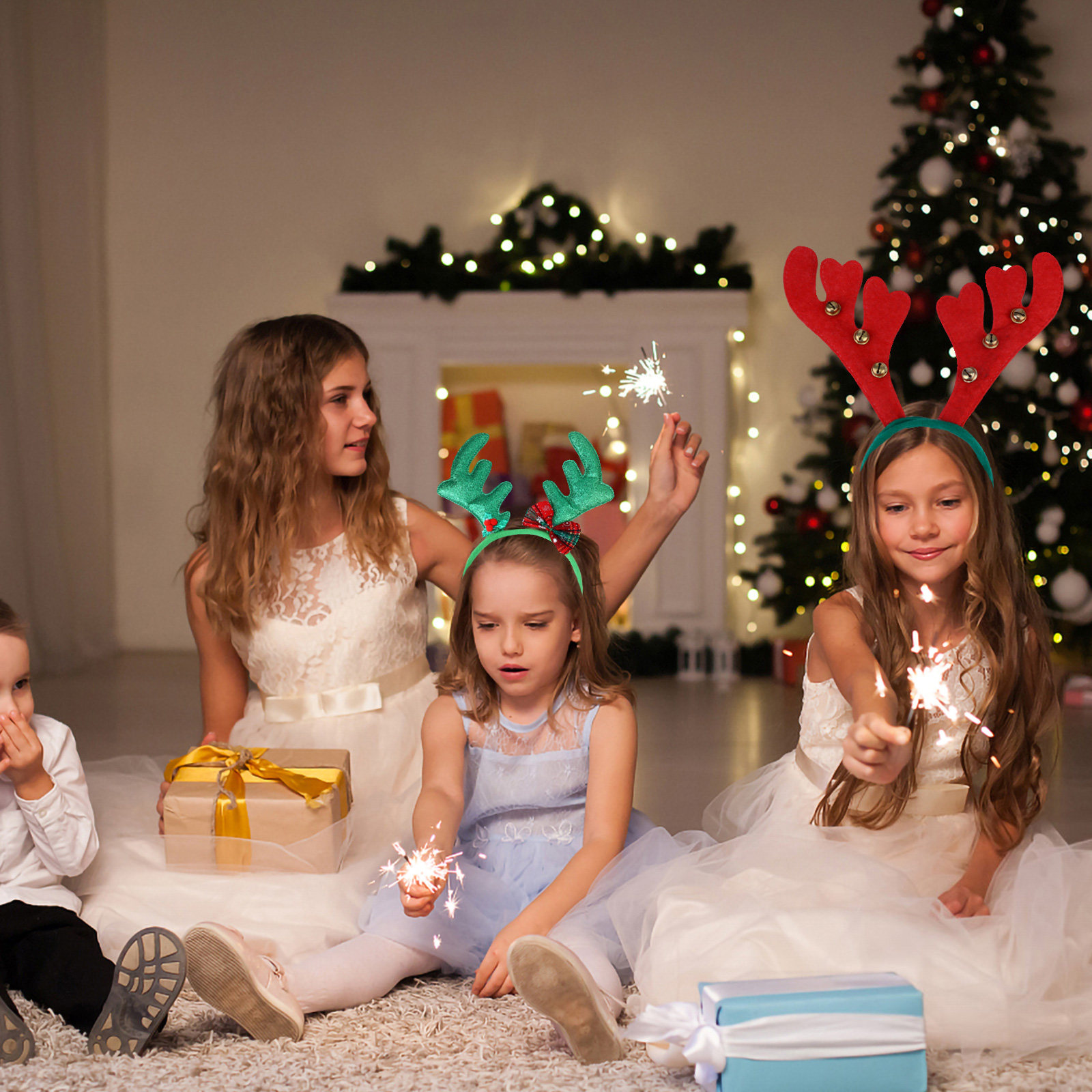8 Adet Geyik Boynuzu Şapka, Pe - Reindeer Antlers Headband incelemesi ve fiyatı
