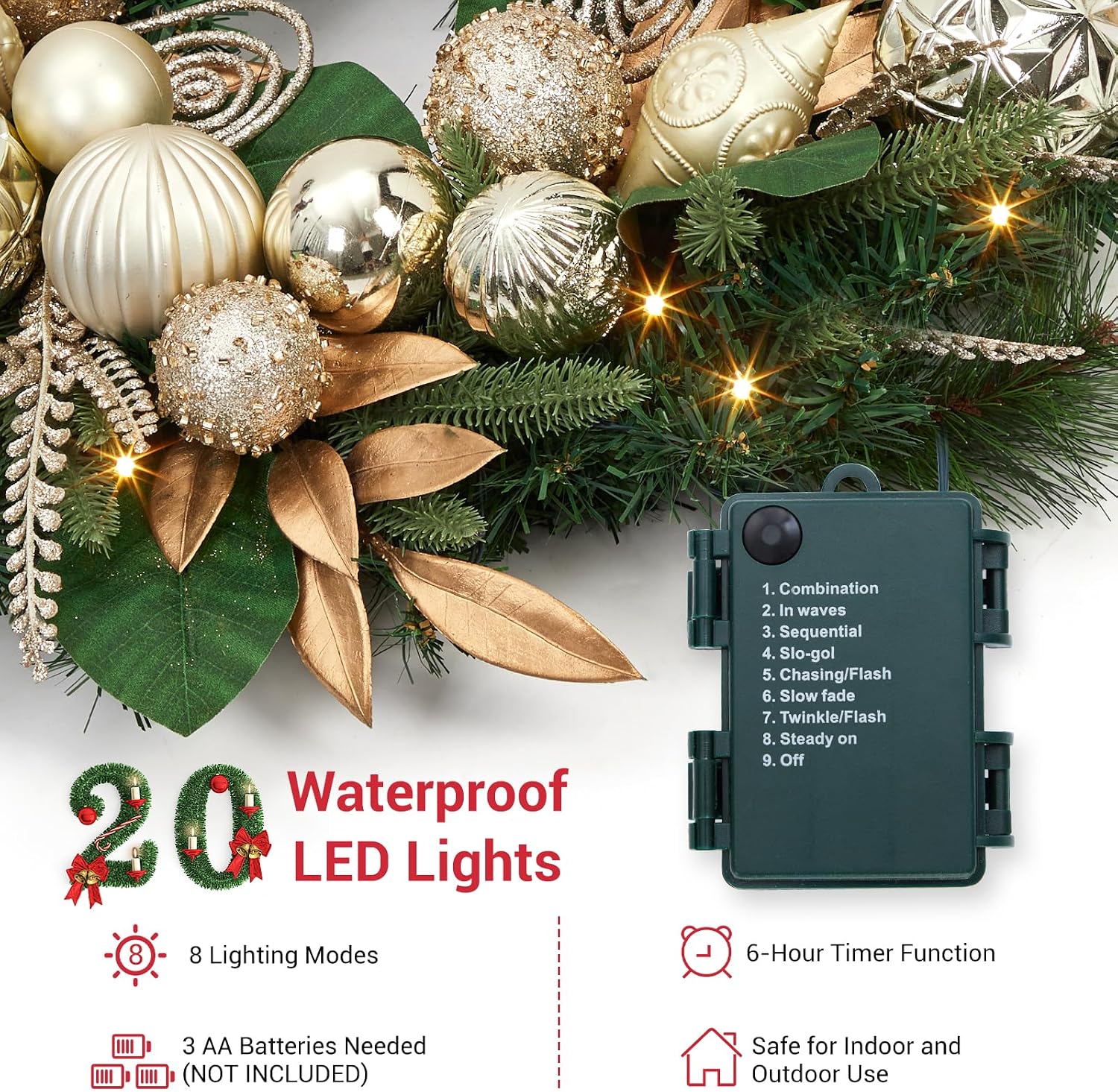 Garvee 6FT Noel LED Işıklı Rat - Led Fairy String Lights incelemesi ve fiyatı
