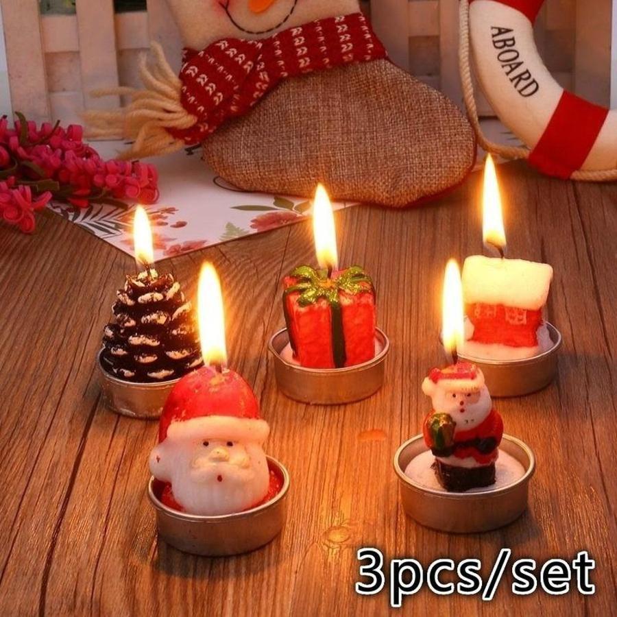 3 Adet Noel Temalı Dekoratif M - Holiday Candle Set incelemesi ve fiyatı