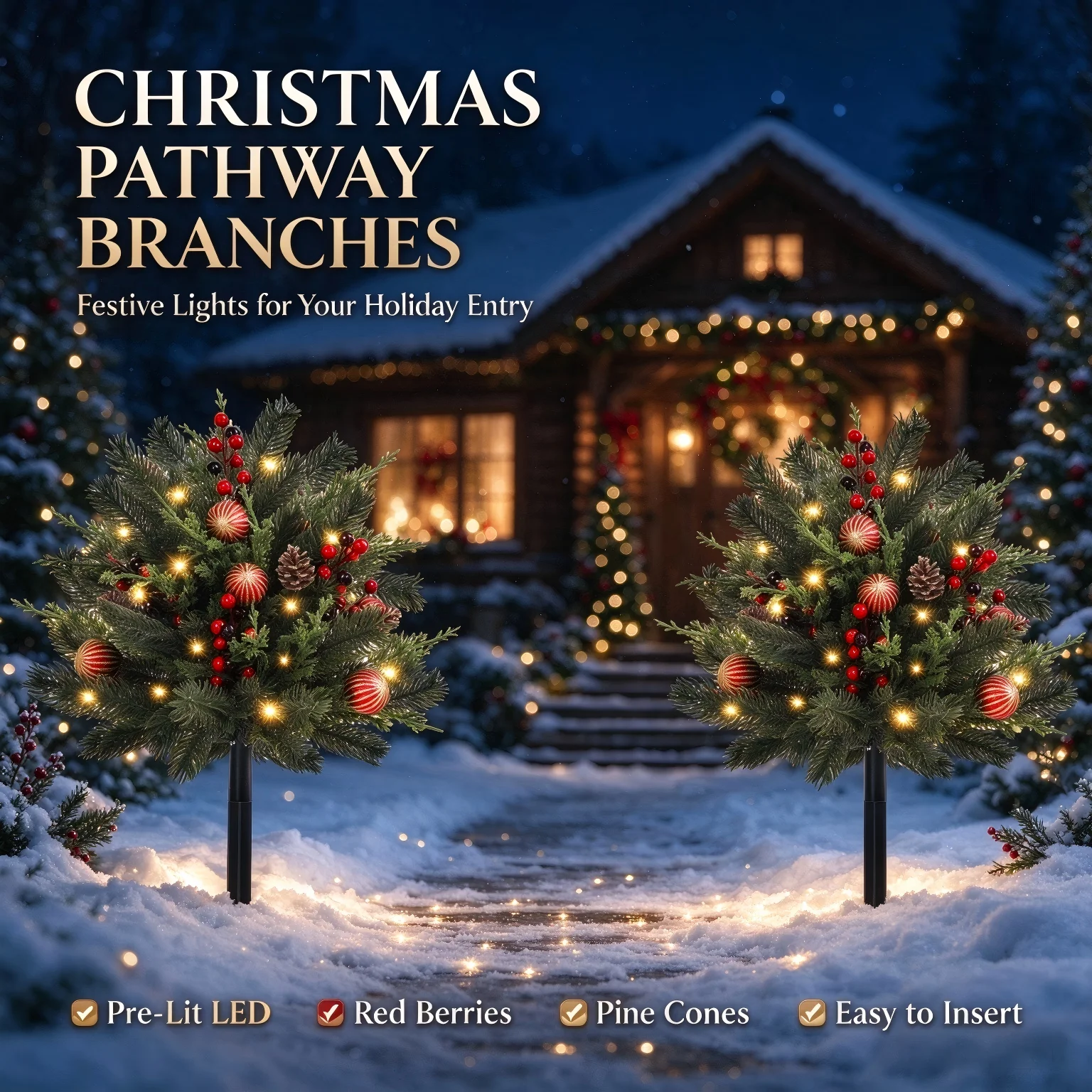 24 inçlik, Işıklı, Yapay Noel  - Christmas Tree Artificial incelemesi ve fiyatı