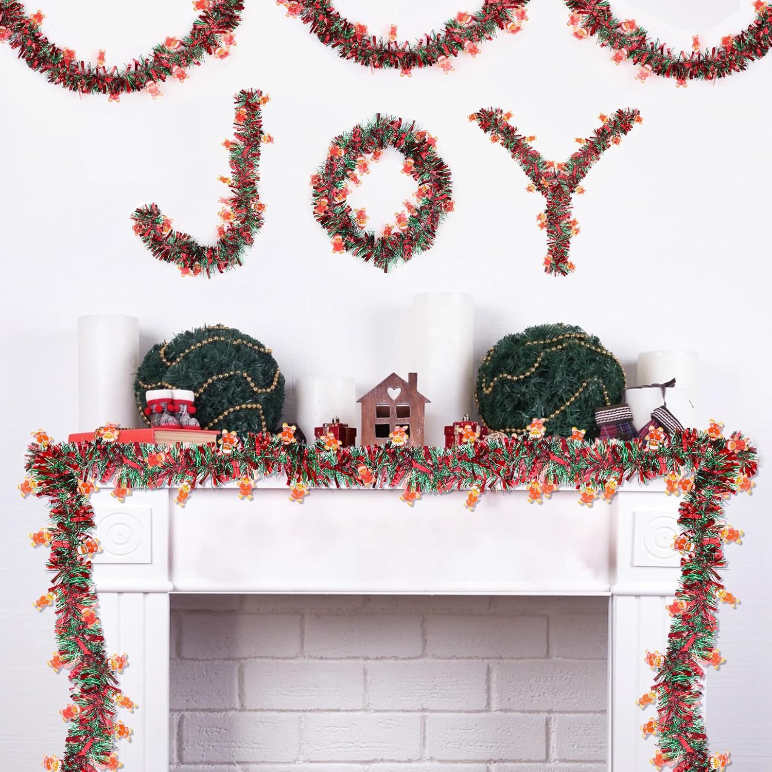 1-10 adet Noel Baba Çorap Püsk - Tinsel Garland Decoration incelemesi ve fiyatı