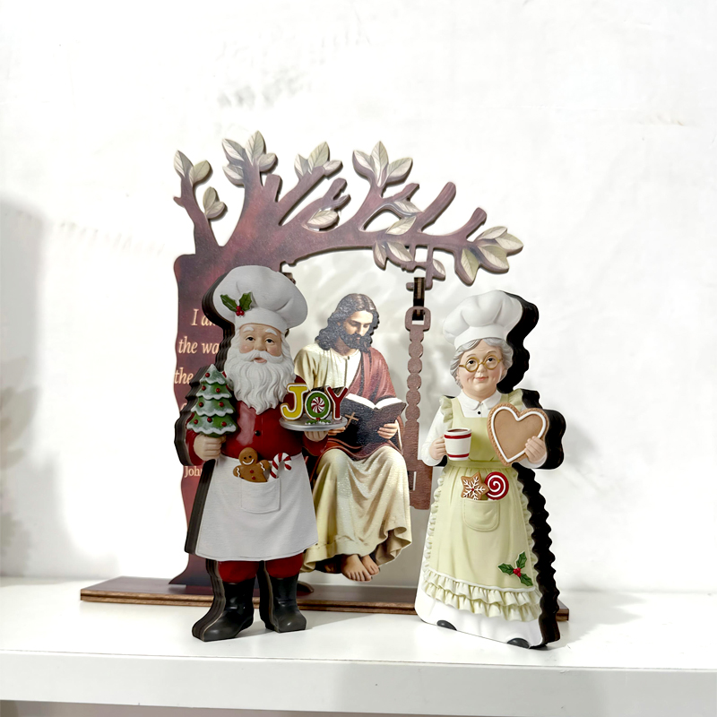 2 Parçalı Şef Noel Baba ve Bay - Nutcracker Figurine incelemesi ve fiyatı